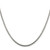 18" Sterling Silver 2mm Diamond-cut Spiga Chain Necklace