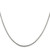 22" Sterling Silver 1.5mm Round Box Chain Necklace w/4in ext.