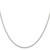 18" Sterling Silver 2.35mm Beaded Chain Necklace w/2in ext.