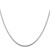 18" Sterling Silver 1.75mm Box Chain Necklace w/2in ext.