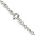 22" Sterling Silver 2.75mm Oval Fancy Rolo Chain Necklace