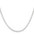 Sterling Silver Polished 2.5mm Elongated Cable Chain QPCL060-22
