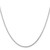 22" Sterling Silver Rhodium-plated 1.25mm Round Spiga Chain Necklace