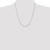 22" Sterling Silver Rhodium-plated 1.25mm Round Spiga Chain Necklace