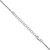 18" Sterling Silver Rhodium-plated 1.5mm Diamond-cut Rope Chain Necklace w/2in ext.