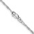 22" Sterling Silver Rhodium-plated 2mm Loose Rope Chain Necklace