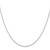 22" Sterling Silver Rhodium-plated 1.25mm Cable Chain Necklace w/4in ext.