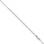 22" Sterling Silver Rhodium-plated 1.25mm Cable Chain Necklace w/4in ext.