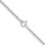 20" Sterling Silver 1.8mm Solid Rope Chain Necklace