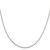 22" Sterling Silver 2mm Beveled Oval Cable Chain Necklace w/4in ext.