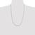 26" Sterling Silver 2mm Beveled Oval Cable Chain Necklace