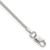 Sterling Silver Polished 1mm Octagonal Snake Chain QOS030-20
