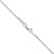 Sterling Silver Polished 1mm Octagonal Snake Chain QOS030-20