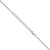 18" Sterling Silver 1.5mm Diamond-cut Rope Chain Necklace w/2in ext.