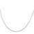 Sterling Silver .85mm Diamond-cut Round Spiga Chain w/4in ext.
