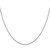 24" Sterling Silver Rhodium-plated 1.25mm Diamond-cut Forzantina Cable Chain Necklace