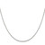 36" Sterling Silver 1.4mm Beveled Oval Cable Chain Necklace
