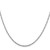 16" Sterling Silver Rhodium-plated 2mm Loose Rope Chain Necklace