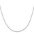16" Sterling Silver Rhodium-plated 1.5mm Beveled Oval Cable Chain Necklace