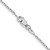 16" Sterling Silver Rhodium-plated 1.5mm Beveled Oval Cable Chain Necklace