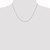18" Sterling Silver Rhodium-plated 1.25mm Diamond-cut Forzantina Cable Chain Necklace