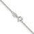 18" Sterling Silver 1.4mm Diamond-cut Forzantina Cable Chain Necklace