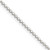 14" Sterling Silver 1.15mm Square Fancy Beaded Chain Necklace