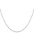24" Sterling Silver 1mm 8 Sided Diamond-cut Cable Chain Necklace