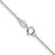 24" Sterling Silver 1mm 8 Sided Diamond-cut Cable Chain Necklace