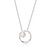 ELLE Jewelry - 17 inch+3 inch Rhodium-Plated Sterling Silver Swirl Pendant Necklace with Cultured Freshwater Pearl