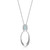 ELLE Jewelry - 28 inch+2 inch Rolo Chain Pendant Necklace with Lab-Created Opal in Rhodium-Plated Sterling Silver