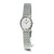 Charles-Hubert 22mm Womens White Dial Oval Stainless Steel Quartz Watch