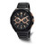 Charles-Hubert 48mm Mens Black Dial & Black Stainless Steel Chronograph Quartz Watch
