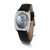Ladies Charles Hubert Black Leather 5/8ctw. Diamond Blue Mother-of-Pearl Dial Watch