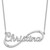 Personalized Custom Infinity Nameplate Necklace with Diamonds on 18" Cable Chain