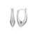 20mm Sleek Modern Tapered Sterling Silver Hoop Earrings by ELLE