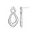 30mm Sterling Silver Drop Earrings with Freeform Geometric Links by ELLE