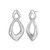 30mm Sterling Silver Drop Earrings with Freeform Geometric Links by ELLE