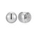 Sterling Silver Dome Stud Earrings by ELLE