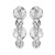 Sterling Silver Multi-Disk Drop Earrings with White Cubic Zirconia - Galaxy Collection by ELLE