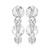 Sterling Silver Multi-Disk Drop Earrings with White Cubic Zirconia - Galaxy Collection by ELLE