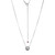 16 inch+3 inch Sterling Silver Polished Ball Pendant Necklace by ELLE