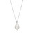 17"+3" Sterling Silver Genuine Cultured Freshwater Pearl Pendant Necklace by ELLE