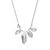 17 inch+3 inch Sterling Silver Multi-Peak Geometric Statement Necklace by ELLE