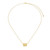 17"+3" Yellow Gold-Plated Sterling Silver Necklace with Cubic Zirconia by ELLE