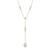 17"+3" Yellow Gold-Plated Sterling Silver Necklace with Cultured Freshwater Pearl by ELLE
