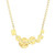 17"+3" Yellow Gold-Plated Sterling Silver Necklace with White CZ by ELLE