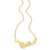 17 inch+3 inch Yellow Gold-Plated Sterling Silver Necklace with White CZ by ELLE