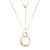 28"+2" 18K Gold-Plated Sterling Silver Swirl Pendant Necklace by ELLE