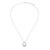 28"+2" Sterling Silver Layered Open Circle Pendant Necklace with CZ Accents by ELLE